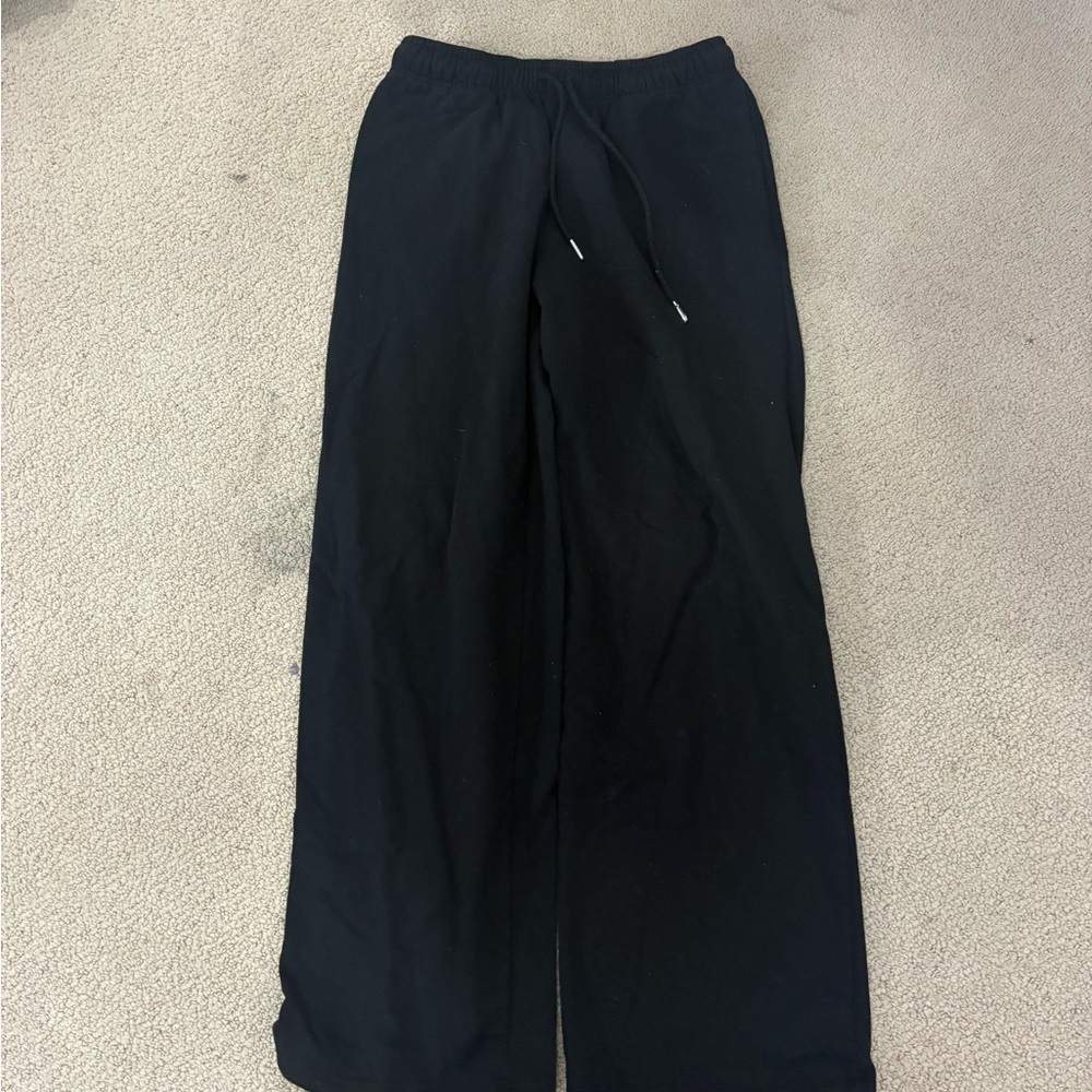 Black Wide-Leg Pants